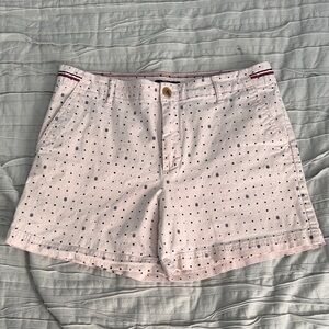 Tommy Hilfiger Pink & Blue polkadot w/ TH Women's Shorts 10